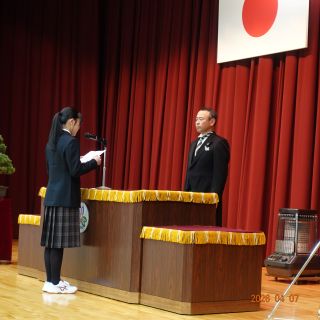 入学生宣誓の写真